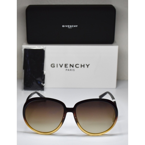 GIVENCHY GV7180/S GLNJL BROWN/YELLOW GRADIENT BROWN FLASH ROUND SUNGLASSES. 61mm - Picture 5 of 13